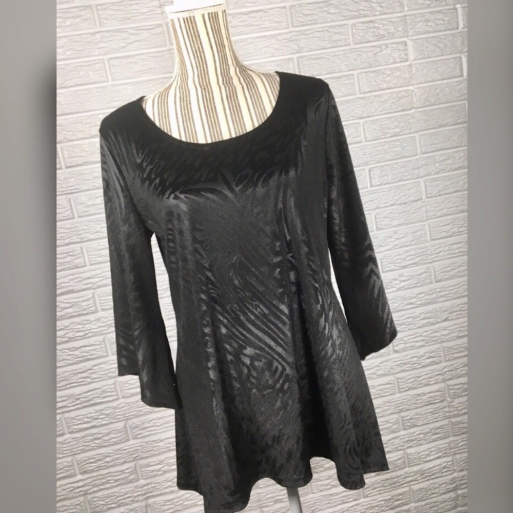 Brittany Black Black Velvet Top